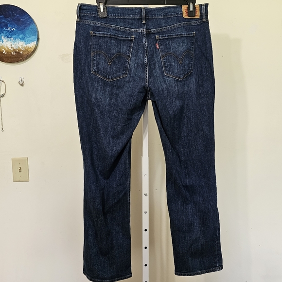 Levi's 505 Straight Jean Dark Wash Size 16 W33 - Picture 4 of 7